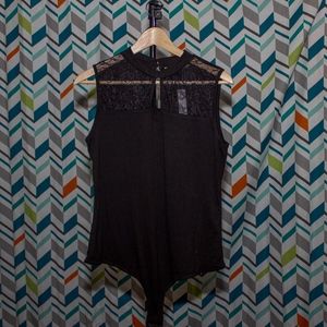 2/$10 or 4/$15! NY&Co Bodysuit - Lace Mock Neck